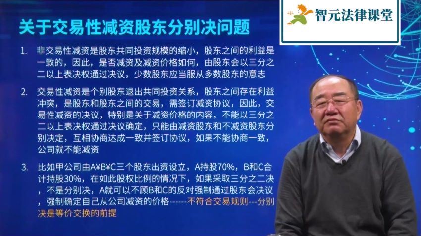 智元课堂：张远堂：公司减资实操要领和税收优惠政策 百度网盘(3.21G)