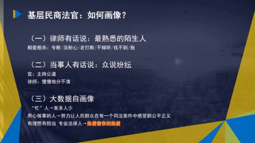 法律名家：基层民商法官办案思维对律师诉讼代理的启示 百度网盘(1.43G)