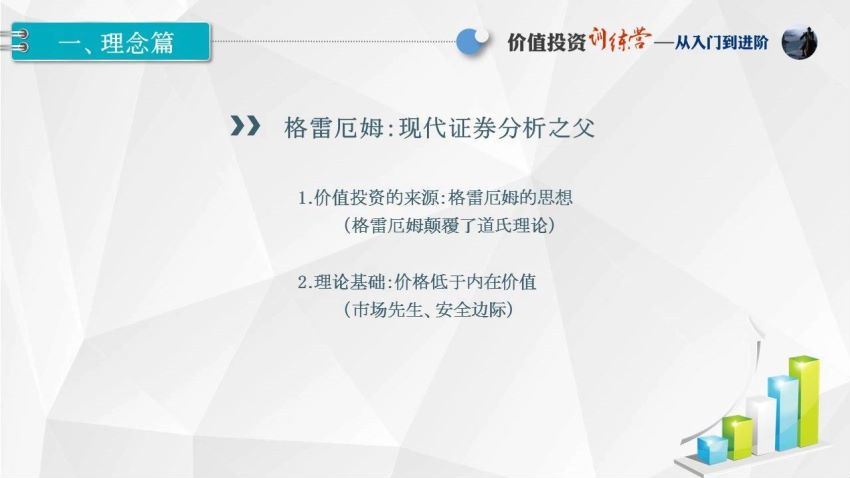 【叶城】2019年福利课-价值投资训练营1 从入门到进阶 百度网盘(2.72G)