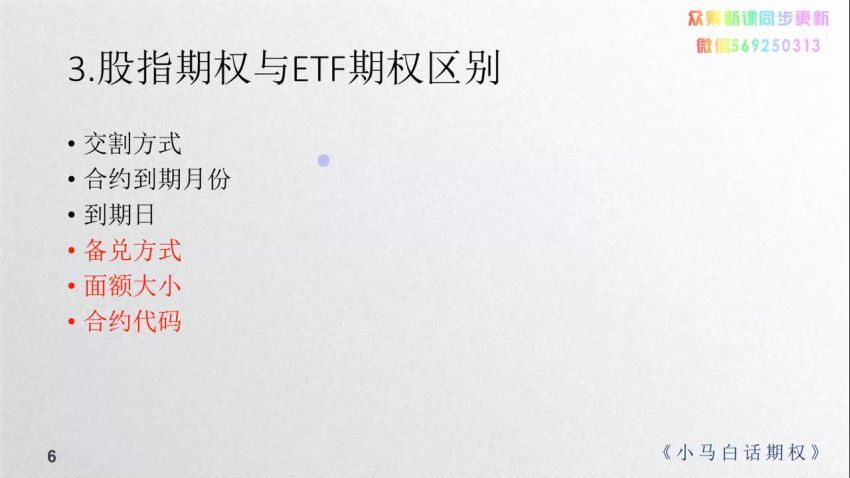 小马白话期权第三季 期权交易基础入门课程 百度网盘(2.53G)