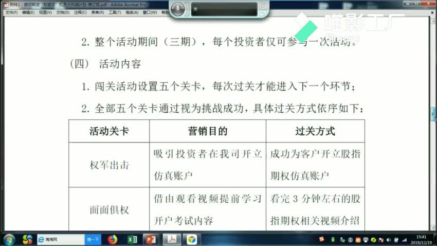 【银河期货】2019-2020年银河期货沪深300期权内部专题培训资料视频+讲义13课 百度网盘(3.22G)